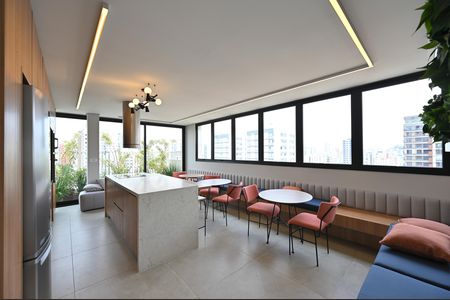 Studio à venda com 38m², 1 quarto e sem vagaSalão de Festas