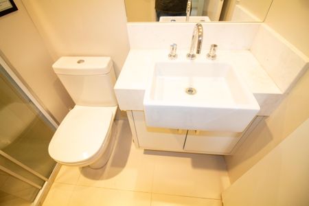 Banheiro da Suíte de apartamento para alugar com 1 quarto, 36m² em Cidade Monções, São Paulo