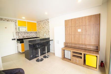 Sala de apartamento para alugar com 1 quarto, 36m² em Cidade Monções, São Paulo