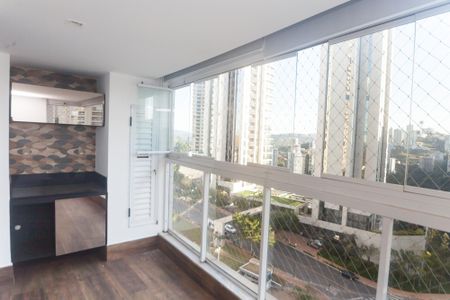 varanda  sala de apartamento para alugar com 3 quartos, 88m² em Vila da Serra, Nova Lima