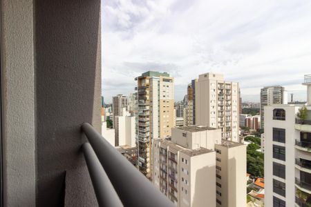 Vista/Varanda de kitnet/studio para alugar com 1 quarto, 25m² em Pinheiros, São Paulo