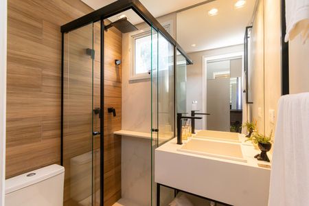 Apartamento à venda com 63m², 3 quartos e 1 vaga Apartamento à venda com 63m², 3 quartos e 1 vagaBanheiro da Suíte