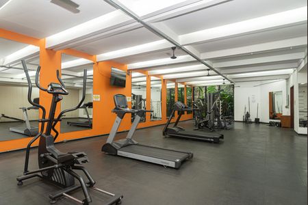 Apartamento para alugar com 42m², 1 quarto e 1 vaga Apartamento para alugar com 42m², 1 quarto e 1 vagaÁrea comum - Academia
