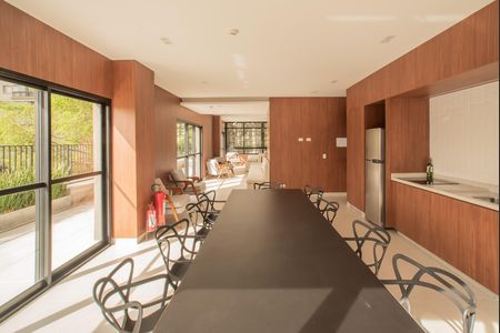 Apartamento à venda com 30m², 1 quarto e sem vaga Apartamento à venda com 30m², 1 quarto e sem vagaÁrea comum - Salão de festas/Espaço gourmet