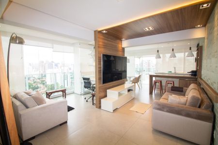 Sala de apartamento para alugar com 1 quarto, 100m² em Cidade Monções, São Paulo