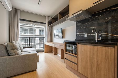 Sala/Cozinha de apartamento para alugar com 1 quarto, 30m² em Sumaré, São Paulo