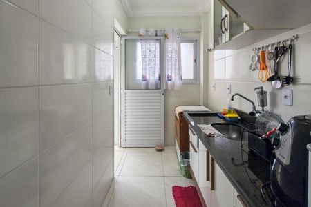 Cozinha de apartamento para alugar com 1 quarto, 55m² em Vila Caiçara, Praia Grande