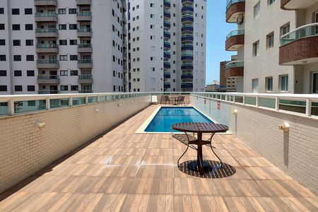 Área comum - Piscina de apartamento para alugar com 1 quarto, 55m² em Vila Caiçara, Praia Grande