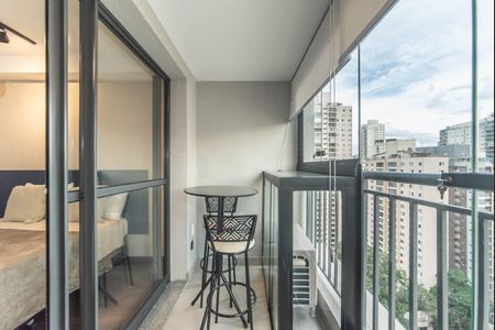 Studio para alugar com 25m², 1 quarto e sem vagaVaranda