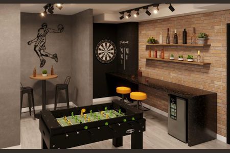 Apartamento à venda com 30m², 2 quartos e sem vaga Apartamento à venda com 30m², 2 quartos e sem vagaSalão de Jogos