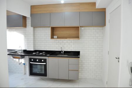 Apartamento para alugar com 30m², 2 quartos e sem vaga Apartamento para alugar com 30m², 2 quartos e sem vagaDetalhe - Cozinha Americana