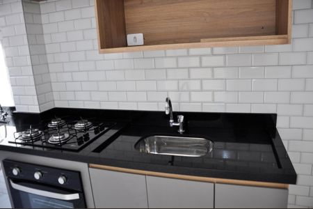 Apartamento para alugar com 30m², 2 quartos e sem vaga Apartamento para alugar com 30m², 2 quartos e sem vagaDetalhe - Cozinha Americana