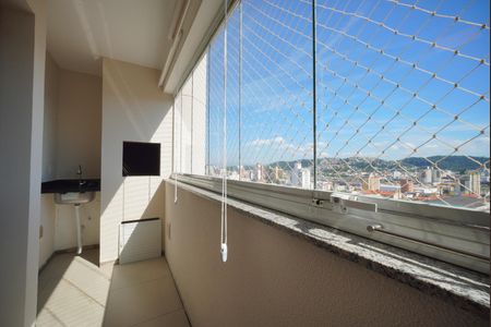 Varanda com Churrasqueira de apartamento para alugar com 2 quartos, 60m² em Barreiros, São José