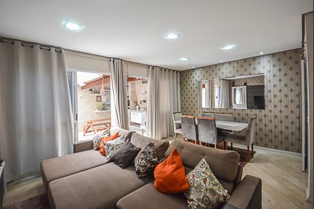 Sala de casa de condomínio para alugar com 3 quartos, 97m² em Vila Jerusalem, São Bernardo do Campo