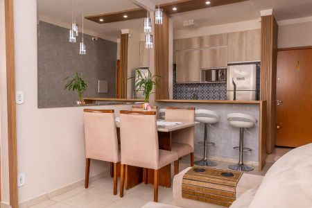 Sala de apartamento para alugar com 2 quartos, 65m² em Parque Gramado, Americana
