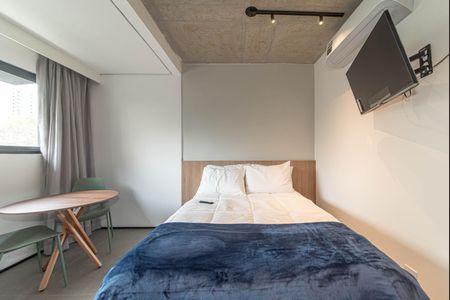 Studio para alugar com 25m², 1 quarto e sem vaga Studio para alugar com 25m², 1 quarto e sem vagaQuarto