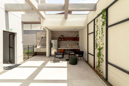 Studio à venda com 28m², 1 quarto e sem vaga Studio à venda com 28m², 1 quarto e sem vagaÁrea comum - Área Gourmet