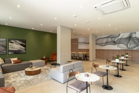 Studio à venda com 28m², 1 quarto e sem vaga Studio à venda com 28m², 1 quarto e sem vagaÁrea comum - Salão de festas