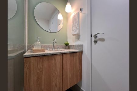 Studio para alugar com 28m², 1 quarto e sem vaga Studio para alugar com 28m², 1 quarto e sem vagaBanheiro