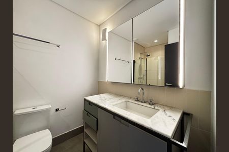 Studio para alugar com 44m², 1 quarto e 1 vaga Studio para alugar com 44m², 1 quarto e 1 vagaBanheiro