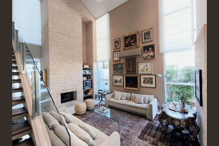 Sala de casa de condomínio à venda com 3 quartos, 270m² em Jardim Marco Leite, Jundiaí