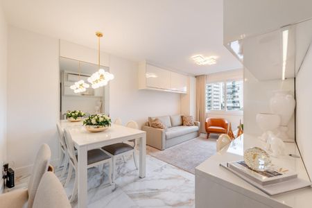Apartamento para alugar com 56m², 1 quarto e 2 vagasSala