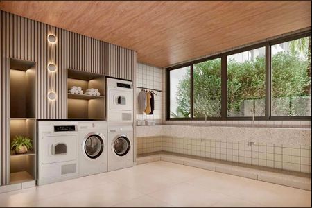 Studio para alugar com 27m², 1 quarto e sem vaga Studio para alugar com 27m², 1 quarto e sem vagaLavanderia