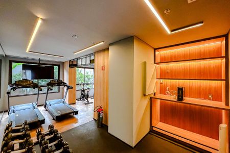 Studio para alugar com 28m², 1 quarto e sem vaga Studio para alugar com 28m², 1 quarto e sem vagaÁrea comum - Academia