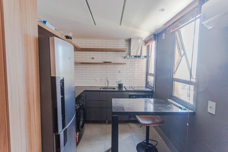 Cozinha de apartamento à venda com 1 quarto, 50m² em Funcionários, Belo Horizonte