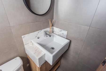 Apartamento à venda com 50m², 1 quarto e 2 vagas Apartamento à venda com 50m², 1 quarto e 2 vagasPia do Lavabo na Sala