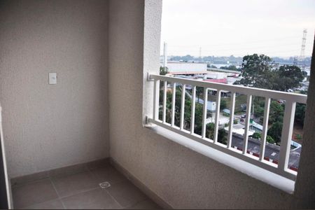 Apartamento à venda com 62m², 1 quarto e sem vaga Apartamento à venda com 62m², 1 quarto e sem vagaDetalhe - Varanda da Sala e Cozinha