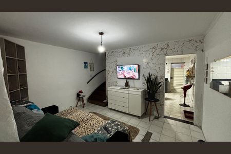 Sala de casa à venda com 2 quartos, 70m² em Vila Homero Thon, Santo André