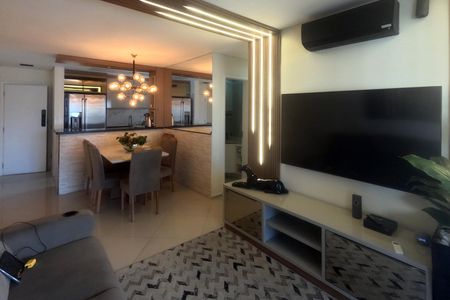 Sala de apartamento para alugar com 3 quartos, 94m² em Ponta da Praia, Santos