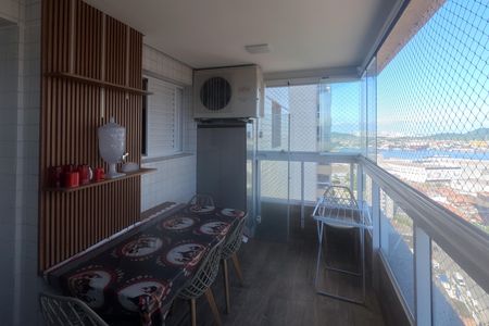 Varanda da Sala 2 ambientes de apartamento para alugar com 3 quartos, 94m² em Ponta da Praia, Santos