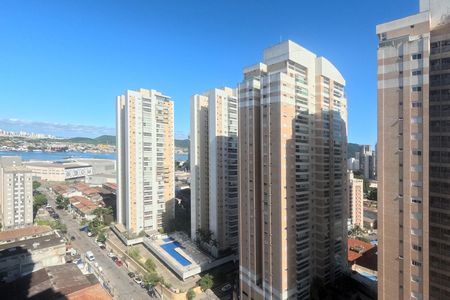 Vista da Varanda da Sala 2 ambientes de apartamento para alugar com 3 quartos, 94m² em Ponta da Praia, Santos