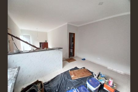 Cozinha de casa para alugar com 2 quartos, 80m² em Parque Bitaru, São Vicente