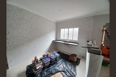 Cozinha de casa para alugar com 2 quartos, 80m² em Parque Bitaru, São Vicente
