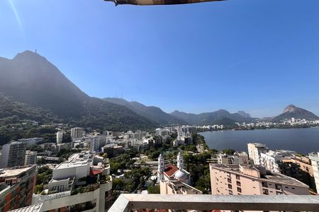 Vista da sala  de apartamento à venda com 5 quartos, 750m² em Lagoa, Rio de Janeiro