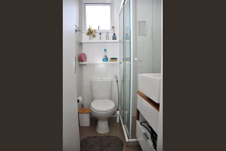 Apartamento à venda com 49m², 2 quartos e 1 vagaDetalhe - Banheiro Social