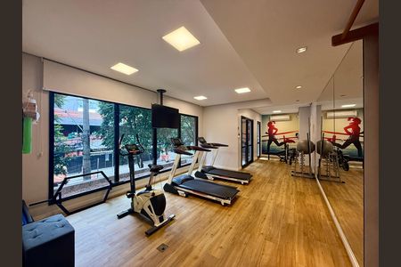 Apartamento para alugar com 33m², 1 quarto e 1 vaga Apartamento para alugar com 33m², 1 quarto e 1 vagaAcademia