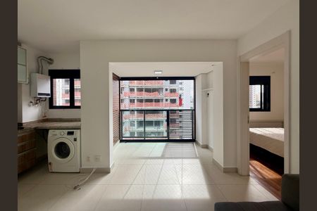 Sala de apartamento à venda com 1 quarto, 33m² em Campo Belo, São Paulo