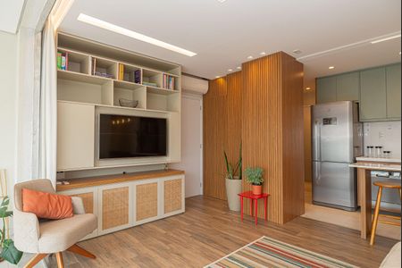 Sala de apartamento à venda com 2 quartos, 74m² em Indianópolis, São Paulo