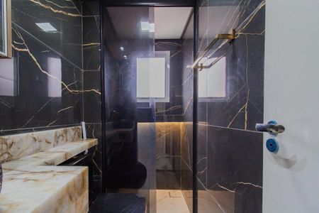 Banheiro Social de apartamento para alugar com 2 quartos, 56m² em Vila Nossa Senhora das Vitorias, Mauá