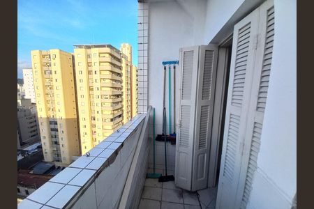 Varanda da Sala de apartamento para alugar com 1 quarto, 57m² em Centro, São Vicente