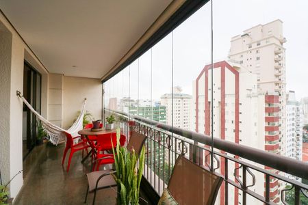 Varanda de apartamento para alugar com 4 quartos, 178m² em Campo Belo, São Paulo