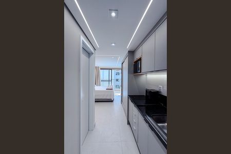 Cozinha de kitnet/studio para alugar com 1 quarto, 24m² em Jardim Vila Mariana, São Paulo