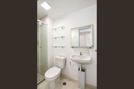 Banheiro de kitnet/studio para alugar com 1 quarto, 26m² em Jardim Paulista, São Paulo