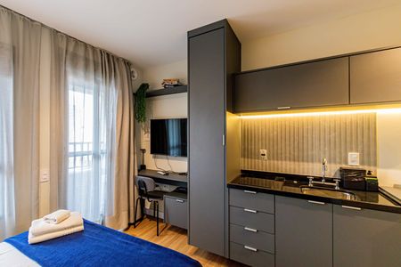 Studio de kitnet/studio para alugar com 1 quarto, 30m² em Pompeia, São Paulo