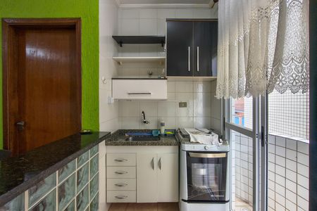Cozinha  de apartamento para alugar com 1 quarto, 40m² em Solemar, Praia Grande