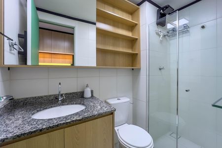 Studio para alugar com 27m², 1 quarto e sem vaga Studio para alugar com 27m², 1 quarto e sem vagaBanheiro